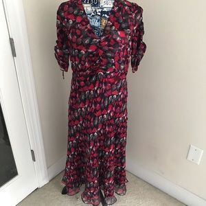 Diane Von Furstenberg Multicolor Dress: Size-10